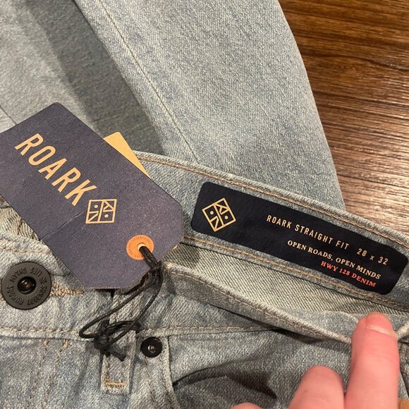 NWT Roark 28x32 Straight Fit Jeans Hwy 128 Denim Smokey Blue Tapered Stitch Fix - Picture 4 of 10